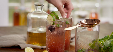 Basil Blackberry Mojito