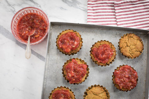 Peanut Butter & Homemade Jam Muffins