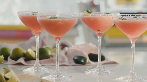 Watermelon Virgin Margaritas