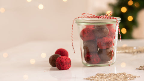 Chocolate Pecan Cranberry Balls